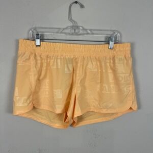 Adidas‎ Women's Running Shorts L Peach Athletic Workout Logo